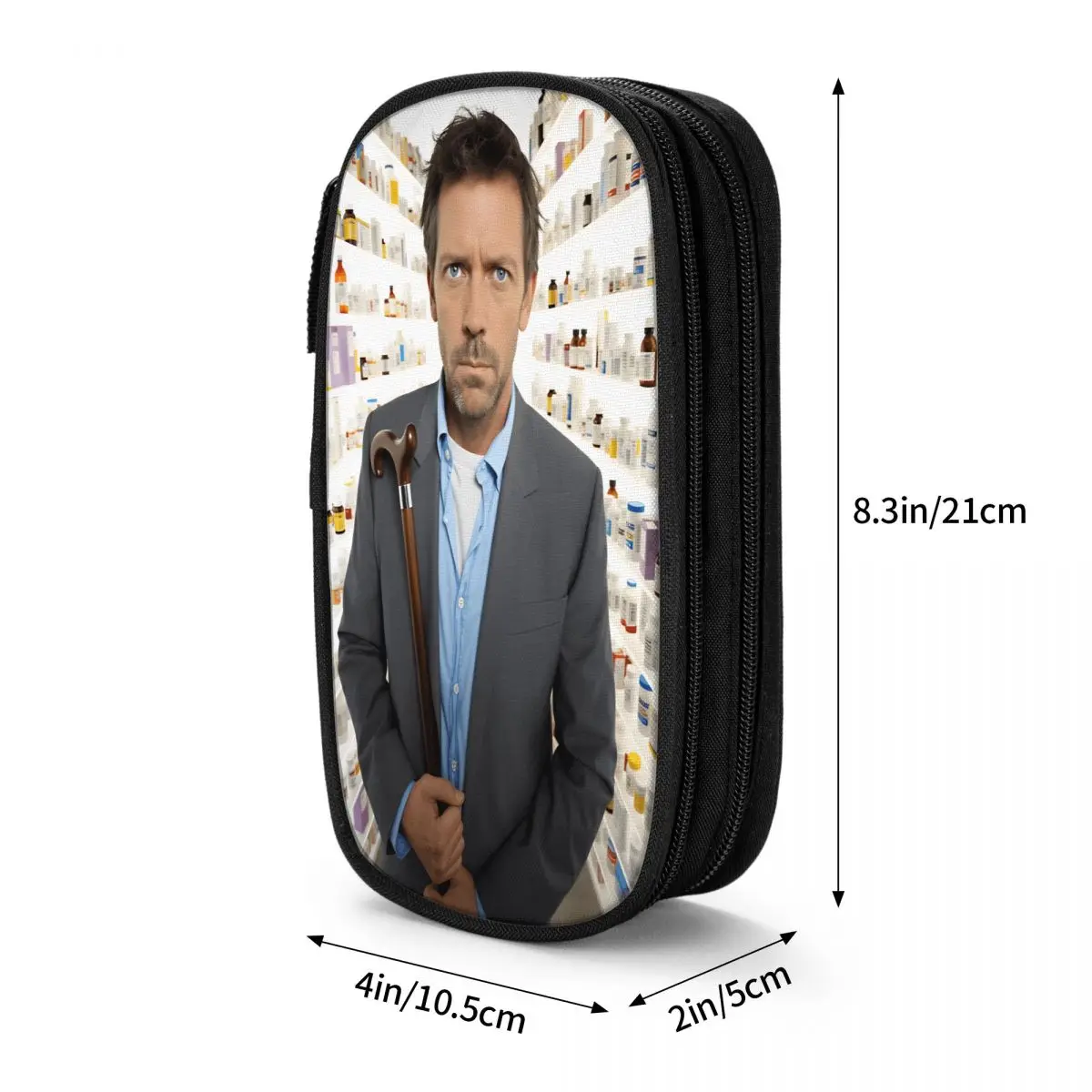 مقلمة عصرية H-House-MD مقلمة الحقيبة المدرسية مقلمة صبي فتاة سستة مطبوعة منظم قرطاسية #2