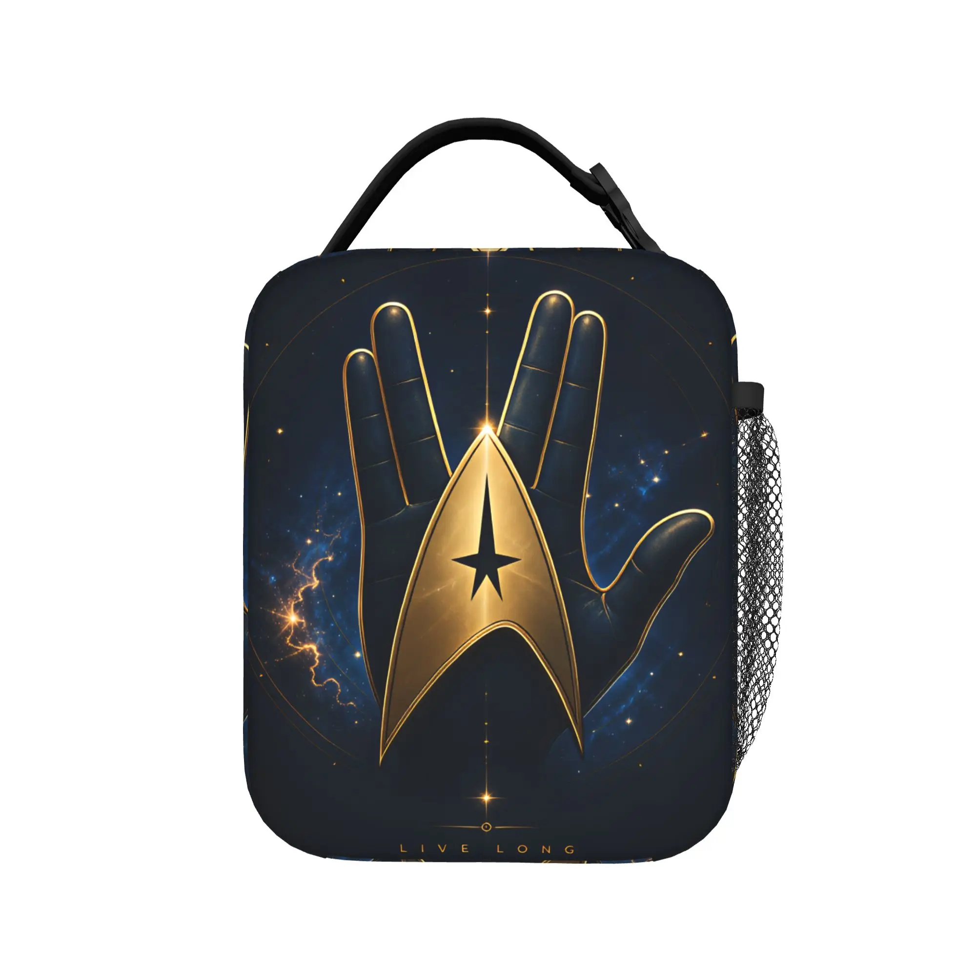 S-Star T-Trek Ship Movie  Lunch Bag For Child  Graphic Lunch Box Casual School Cooler Bag Portable Oxford Thermal Tote Handbags