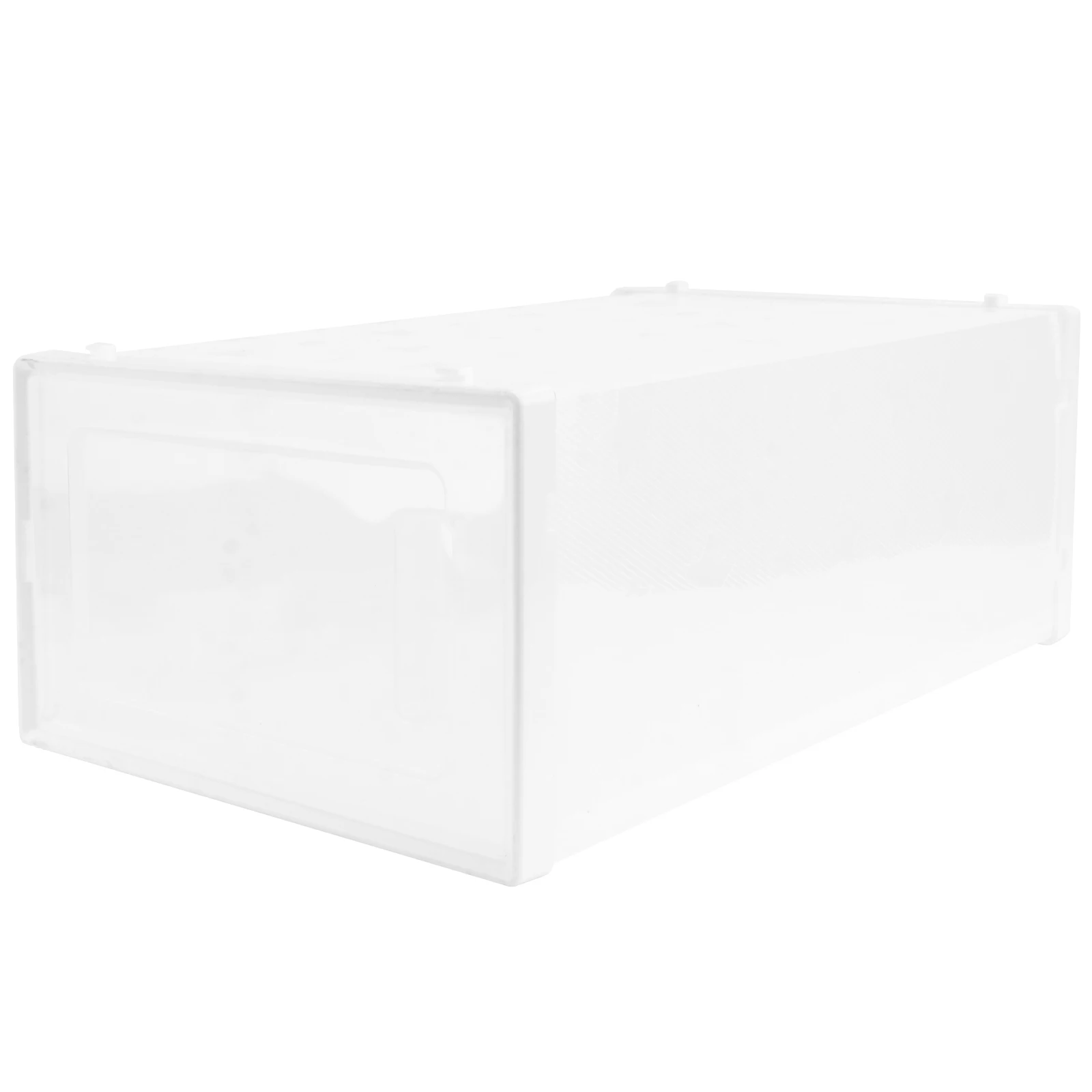 

Plastic Shoe Box Storage Containers Transparent Thickened Household ganizer Clamshell Type Stackable Shoe Case Shoes Box Storage