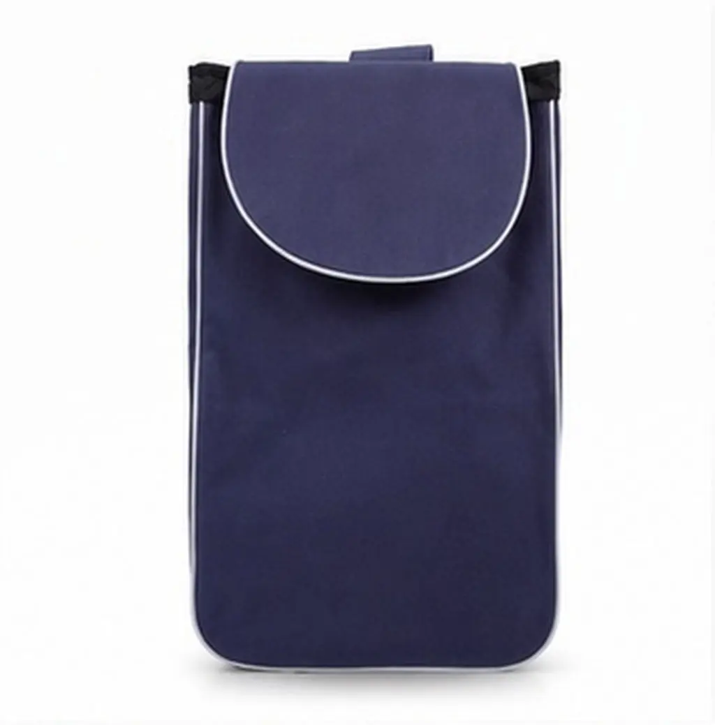 Heavy Duty Waterproof Oxford Shopping Trolley Replacement Bag Fits Folding Carts 25.94x12.58x7.86 Inch Standalone Or Attached