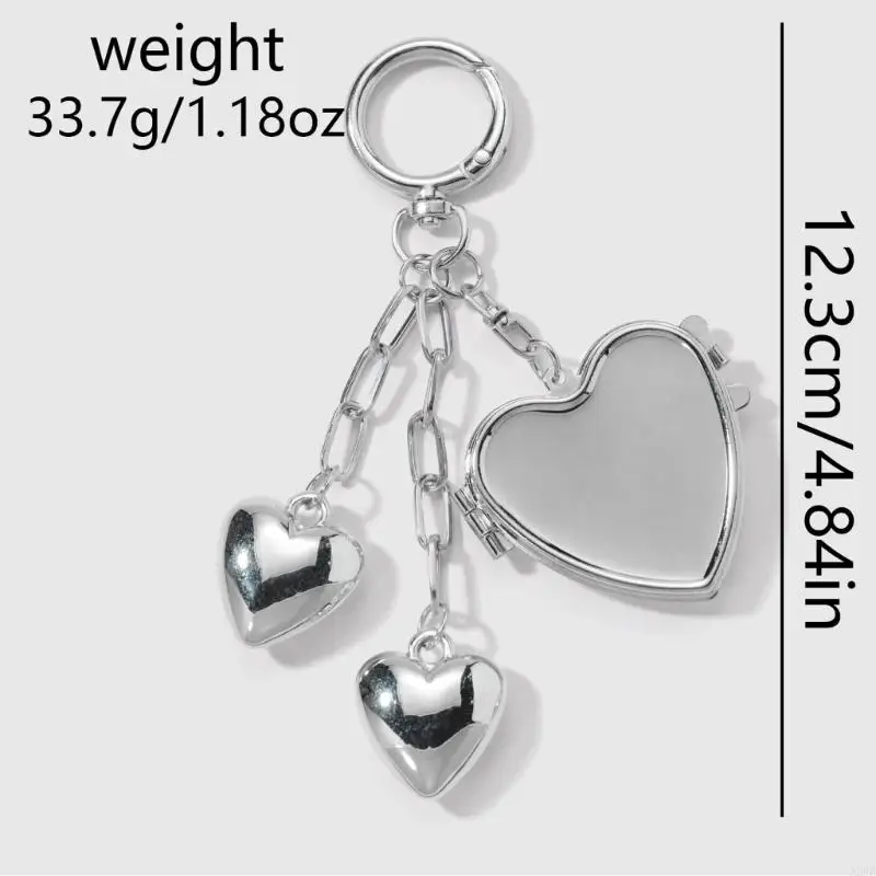 سلسلة مفاتيح كلاسيكية على شكل نجمة لحقائب المفاتيح وحقيبة الظهر للاستخدام اليومي وإكسسوارات المفاتيح المزخرفة حلية فضية A2UB