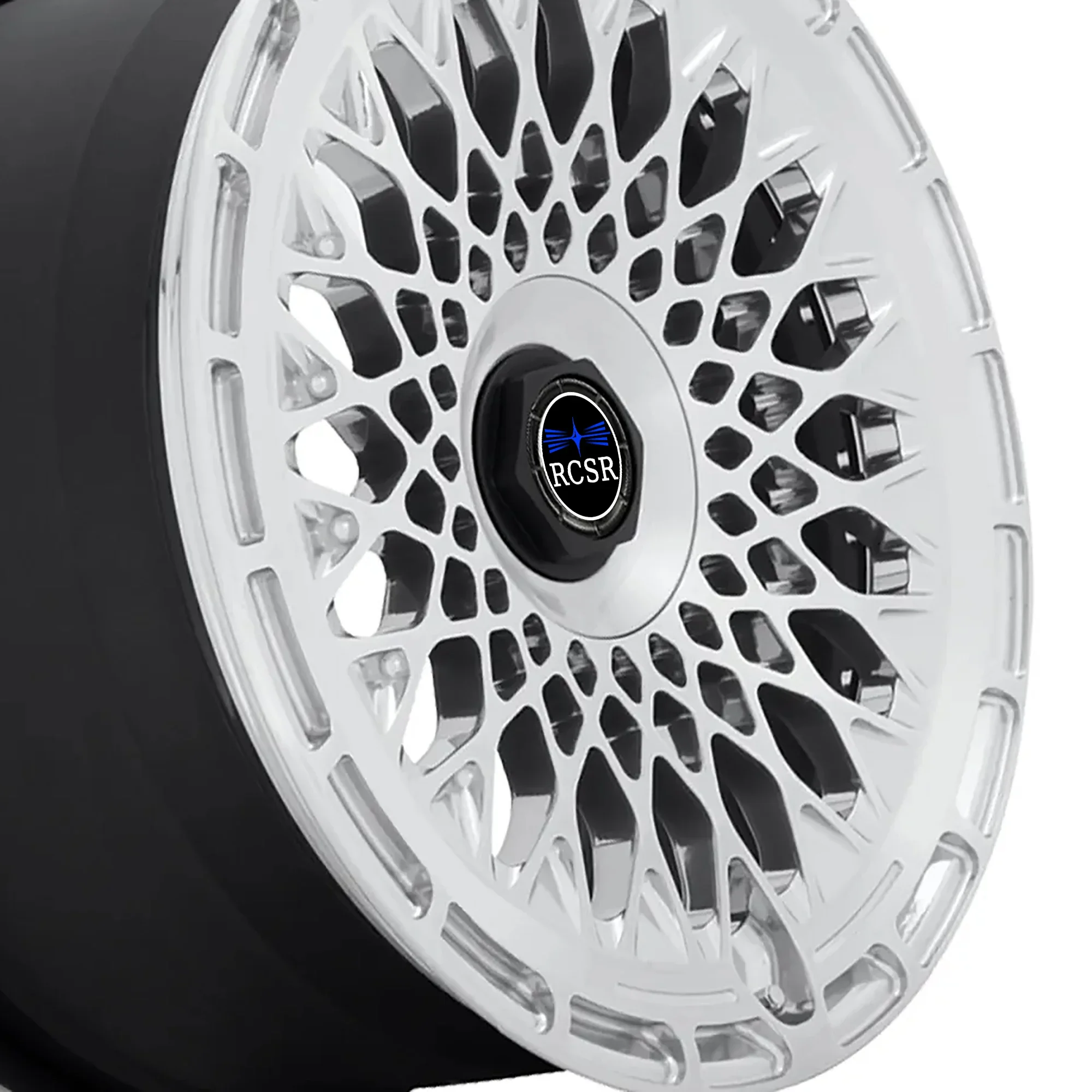 

RCSR Custom Alloy 5x114.3 Wheel White And Black 18 19 20 21 22 23 24 Inch Passenger Car Wheels For Mercedes Benz Ferrari 296