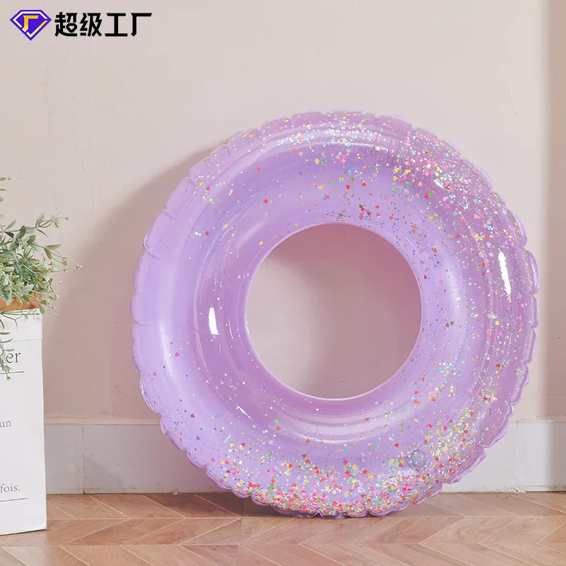 Thickened Transparent Kids Swimming Ring Double Airbag Inflatable Underarm Ring Safe Portable Popular Float Ring Baby Water Play