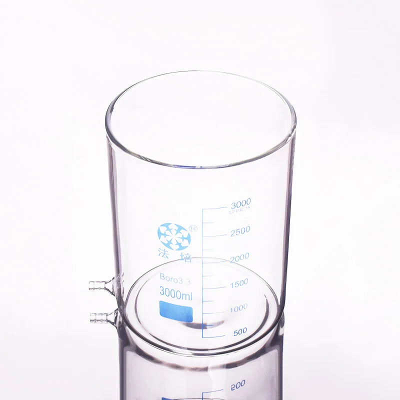 

FAPEI Beaker in low form with Lower tube,Without spout,Capacity 3000mL,Beaker with tubules,Laboratory beaker