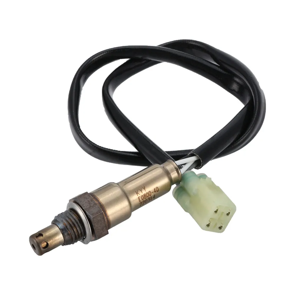 Motorcycle Four-wire Oxygen Sensor KYY-18Y E0800-40 for DENI Motorbike Replacement Part Modification Accessory