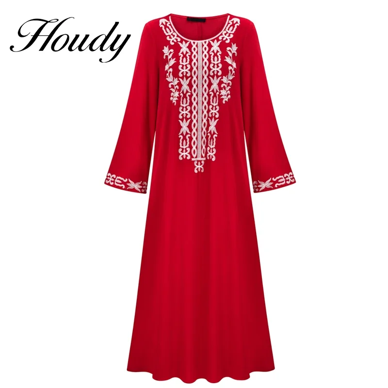 

Elegant Embroidery Women Dubai Arab Türkiye Islamic Muslim Dress Kaftans African Women's Gown Long ue Femme Musulmane Caftan