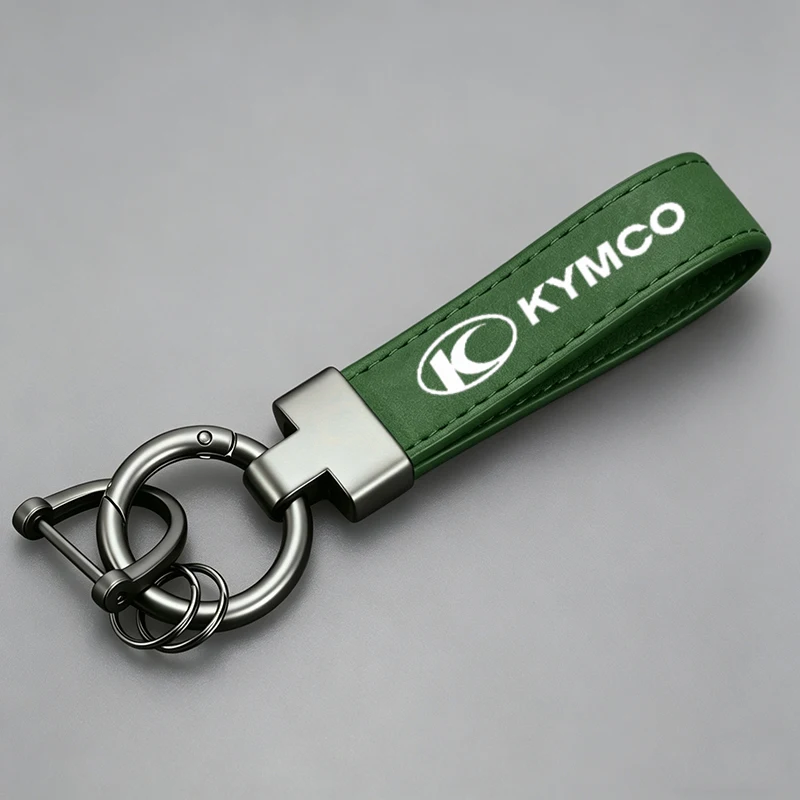 Deluxe New Leather Suede Keychain Motorcycle Key Ring For KYMCO DOWNTOWN XTOWN 125 300 125i 300i DTX360 AK550 CV3 CT250 view 5