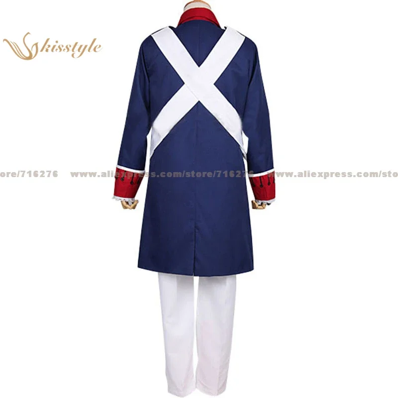 Kisstyle Fashion Hetalia: Axis Powers Alfred United States War Uniform Clothing Cosplay Costume,Customized Accepted