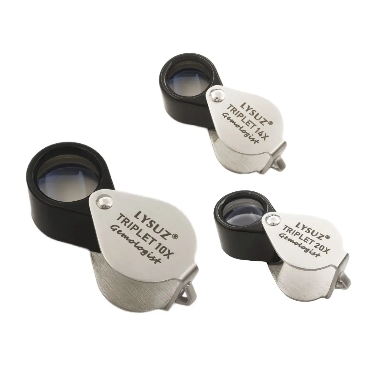 

Portable Light Mini Light Diamond High Power New Gemstone York Triple 10x 14x Jewelry Hasting Loupe Lysuz