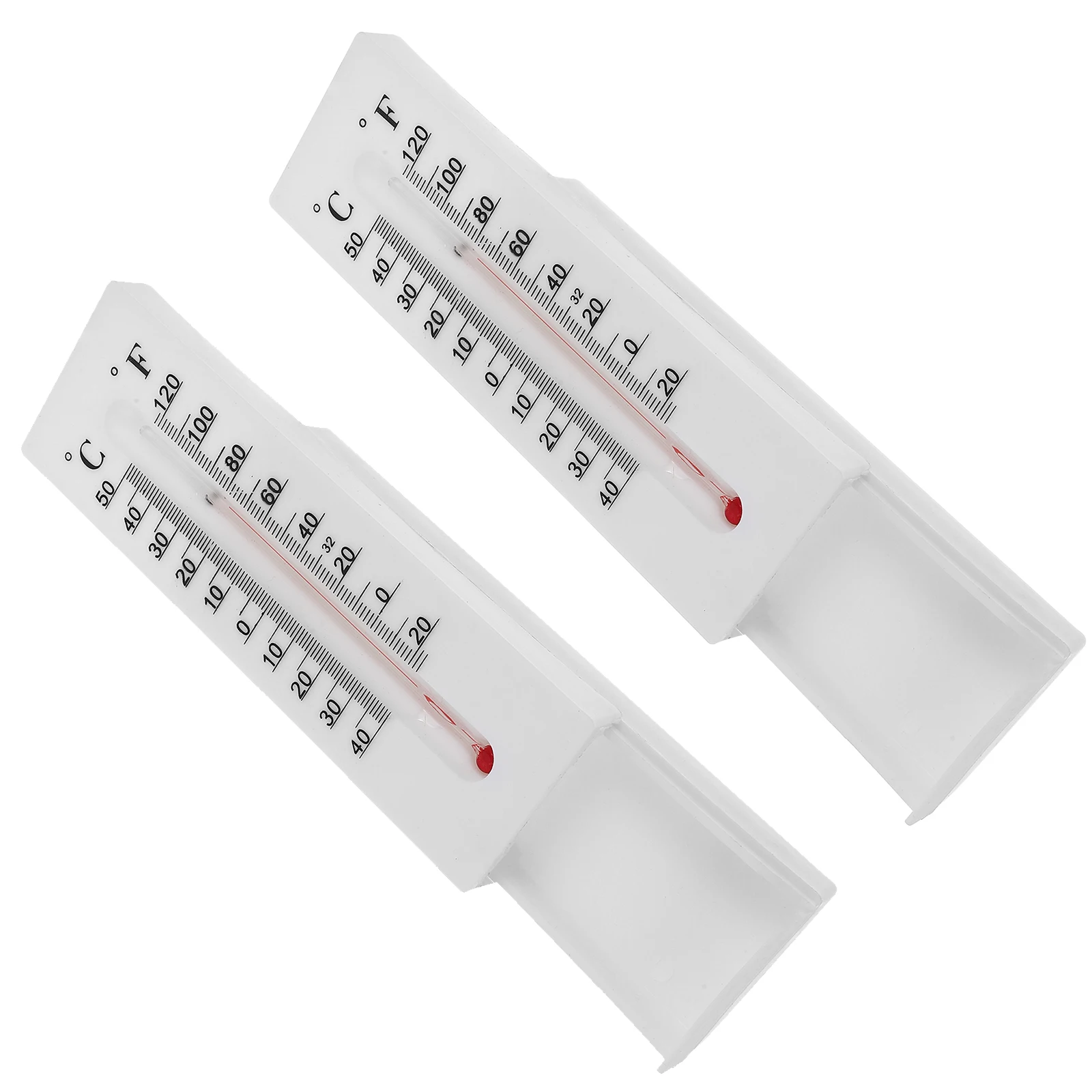 

2 Key Hider Boxes Thermometer Look Plastic Wall Mount Dry Wet Temperature Meter Outdoor Indoor Decor Storage Solution