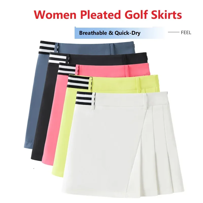 New Arrival Golf Tennis Skirts for Women High Waist Pleated Skirt Breathable Soft Athletic Workout Skort Gym Sports Fitness Yoga