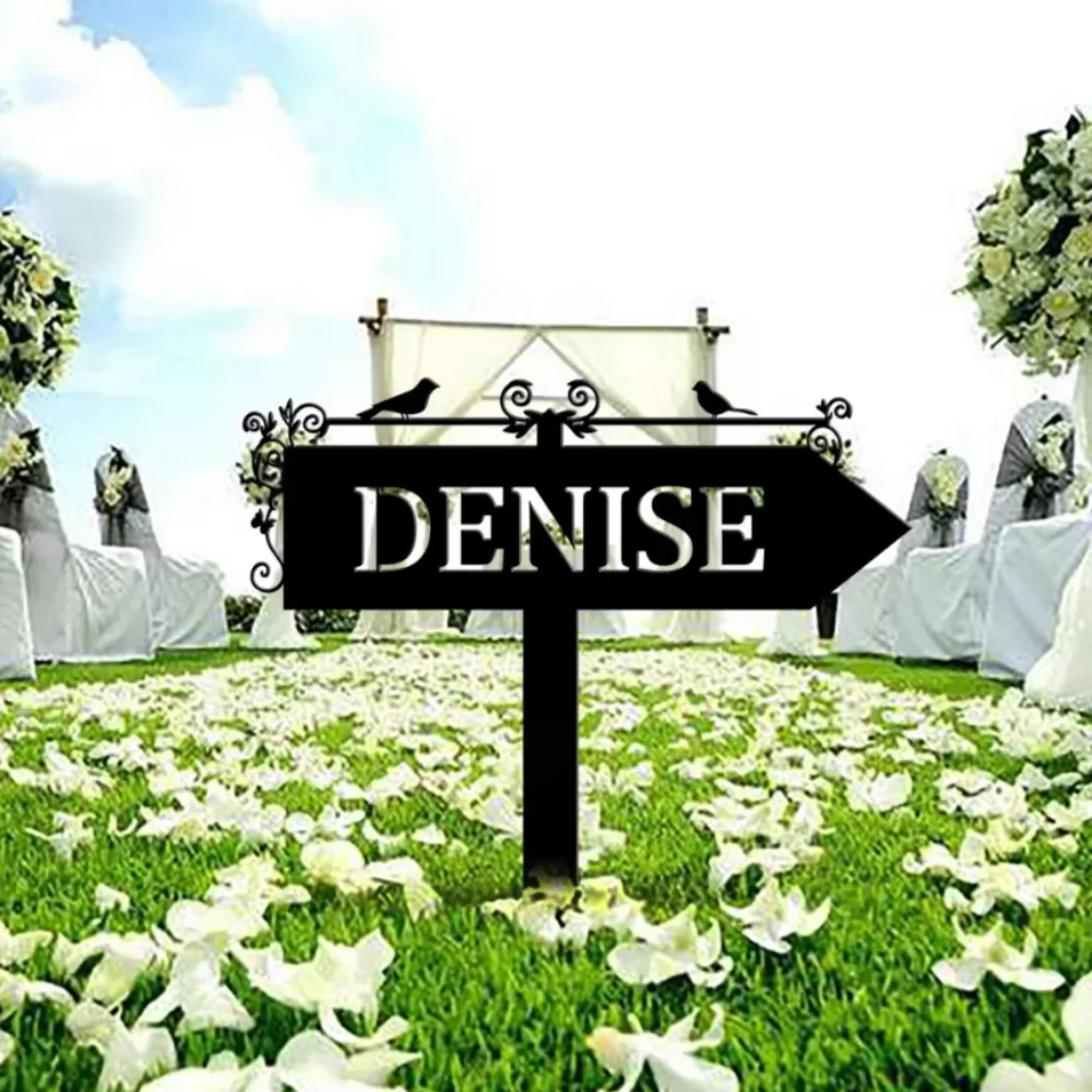 

Uniquely Crafted Custom Garden Sign with Metal Stake Showcasing a Personalized Garden Name for a Distinct Outdoor Appeal