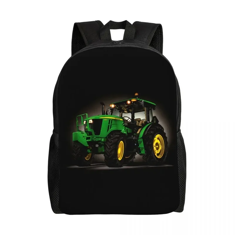 

Customized Tractor Backpack Women Men Basic Bookbag for School College Bags