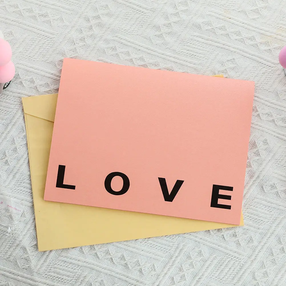 

2Pcs Exquisite 3D Heart Shaped Greeting Up Design for Valentine's Day Party Festival Gift Blessing Message Card