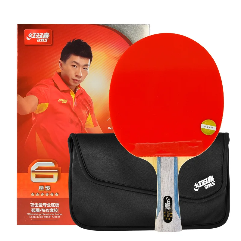 1 Pairs 6 Star Professional PingPong Racket Table Tennis Bat