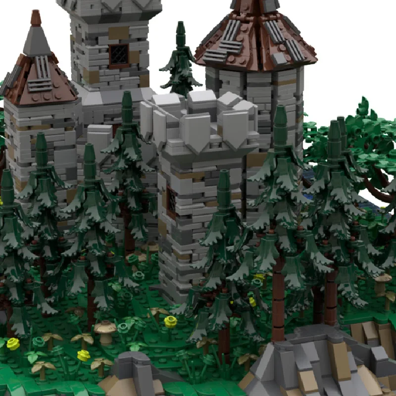 8248 pièces forteresse médiévale modèle Moc briques de construction château île modulaire bricolage ensembles bloc d'assemblage jouets cadeaux de noël pour les enfants