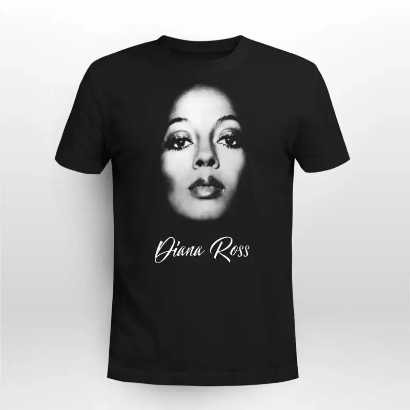 Diana Ross Face T Shirt Black All Sizes S To 5Xl
