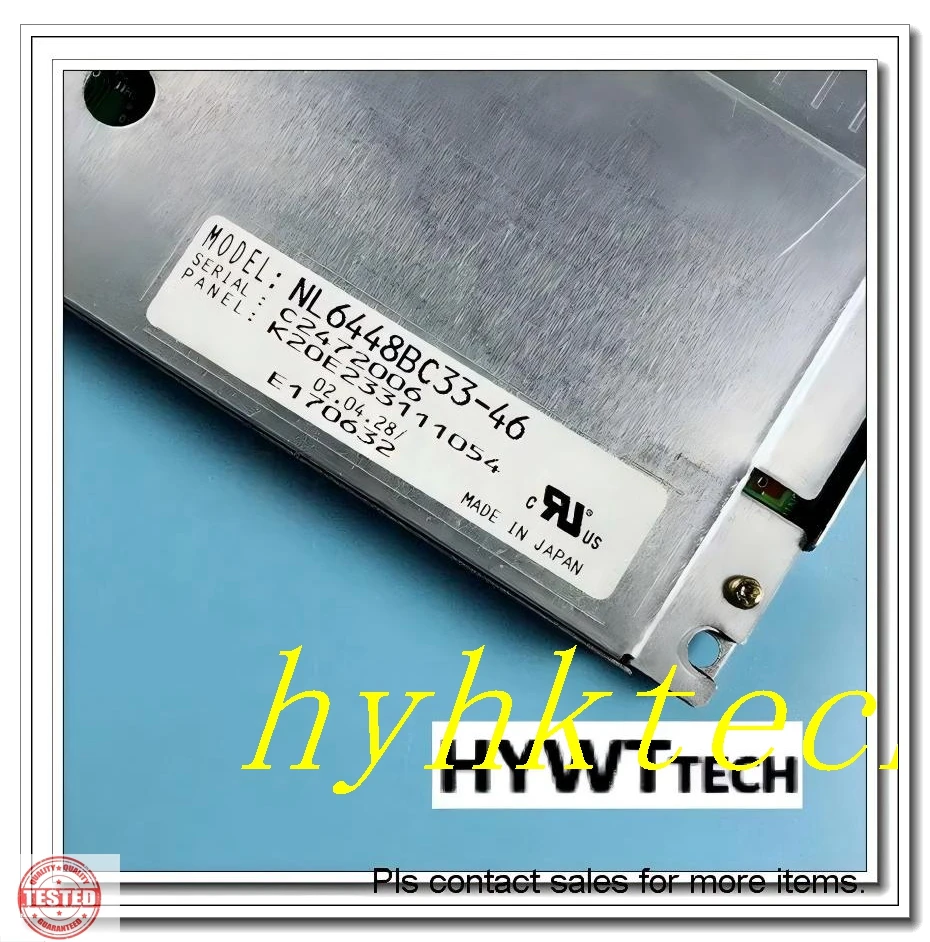 NL6448BC33-46  NL6448BC33-46D  10.4 inch LCD, 648*480, new& A+ Grade, 100% tested before shipment