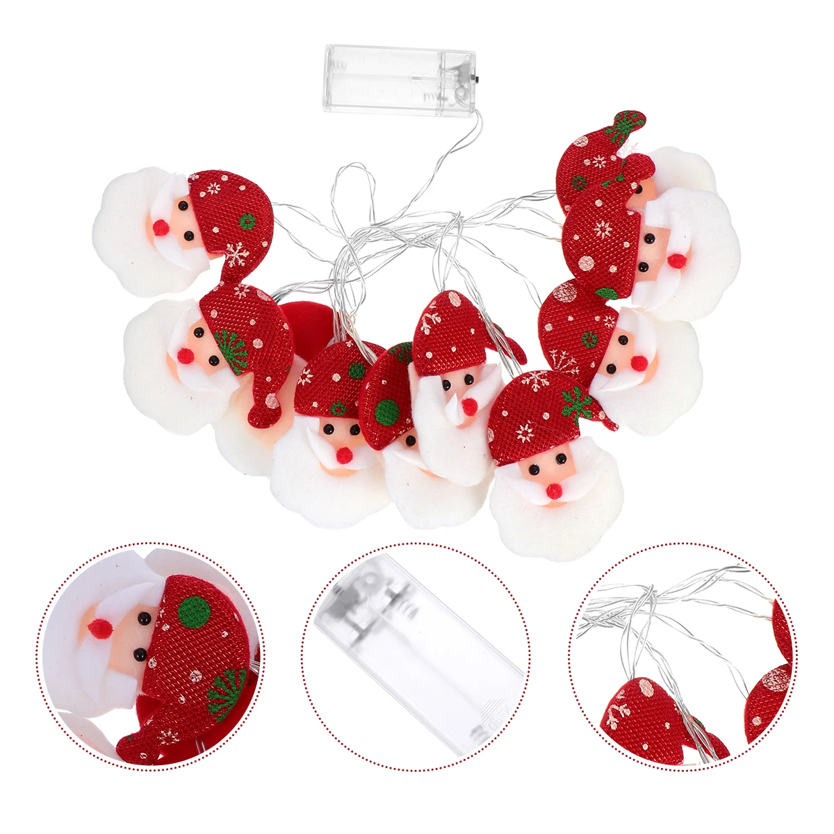 

Decorate Snowman String Lights Elder Christmas Decorations Garland Flannel Hanging