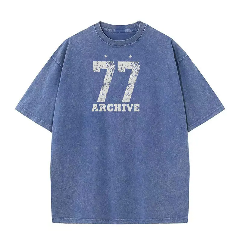 

Hip Hop Men's Street T-Shirt Vintage Wash Digital Pattern T-Shirt Men's Harajuku Cotton Casual Short Sleeve T-Shirt Top Gifts