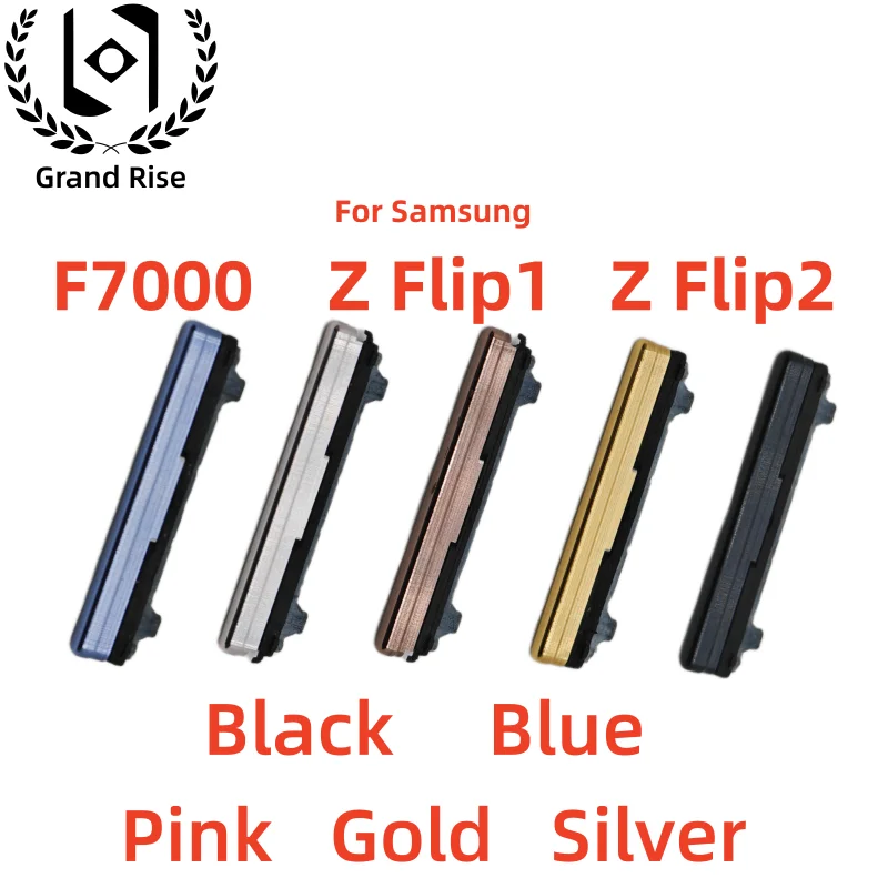 

1set Side Volume Up Down Buttons Keys For Samsung Galaxy Z Flip 1 2 3 4 Flip 1 Flip 2 Flip 3 F7000 F707B F711N F721W 4G 5G