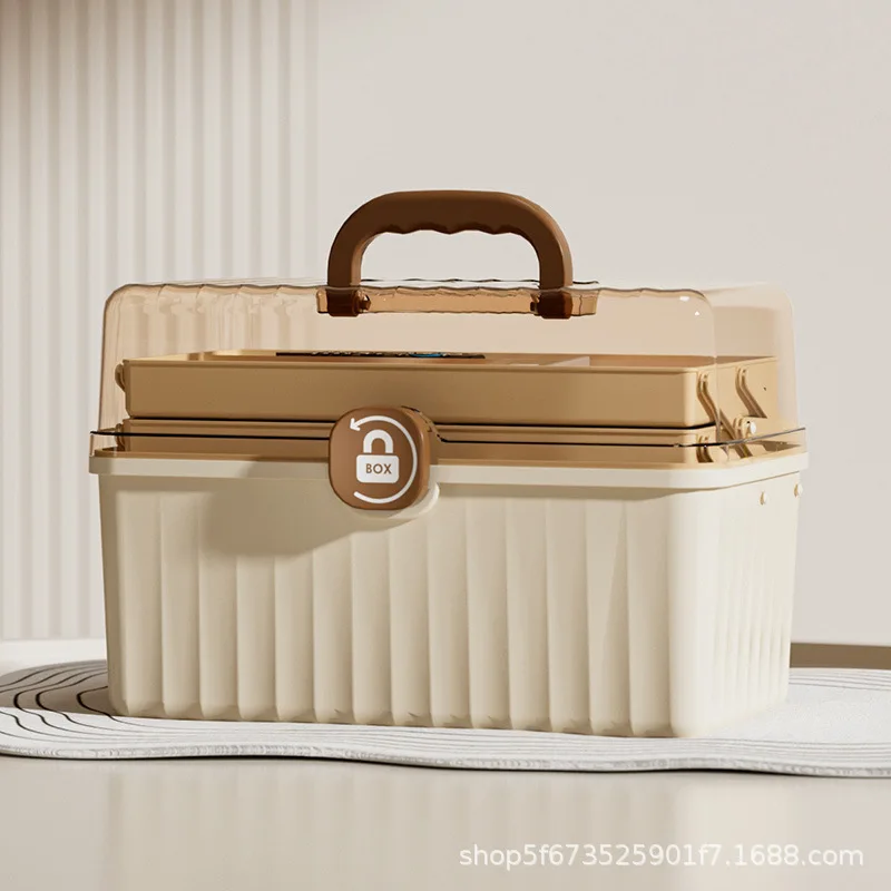 صندوق أدوية طبي عائلي محمول للسعافات الأولية لمنع الأوبئة بسعة كبيرة في الهواء الطلق #4