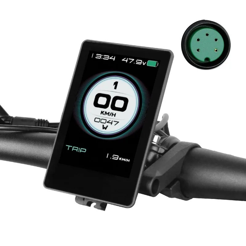 P860ML LCD monitor, used for 36v/48v color displays on electric bicycles, with USB port and 5-pin female connector