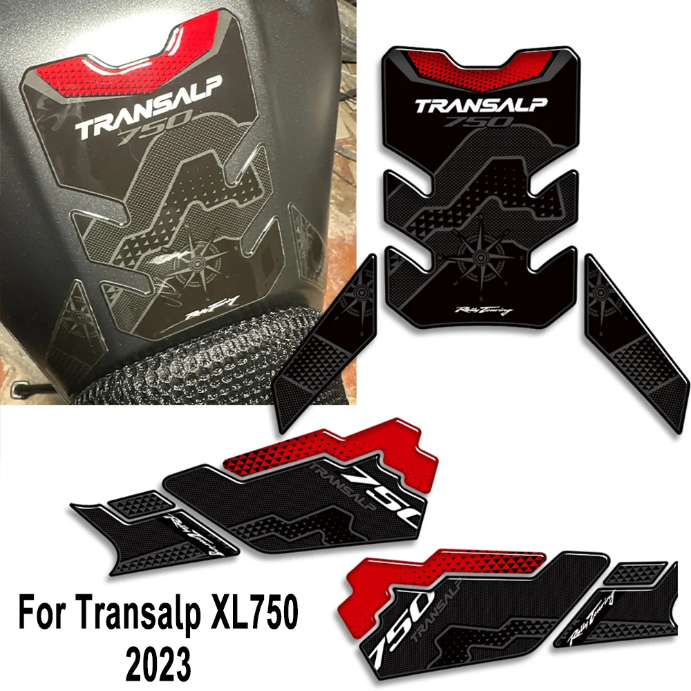 혼다 Transalp XL 750 XL750 2023 오토바이 오일 연료 탱크 패드 스티커, 탱크 패드 보호대 페어링 데칼