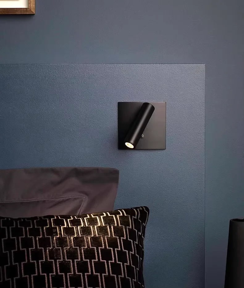 Obrázek 6: Vložené LED zeď lampa s spínač nastavitelný hotel ložnice headboard čtení lehký u postele val reflektor příslušenství