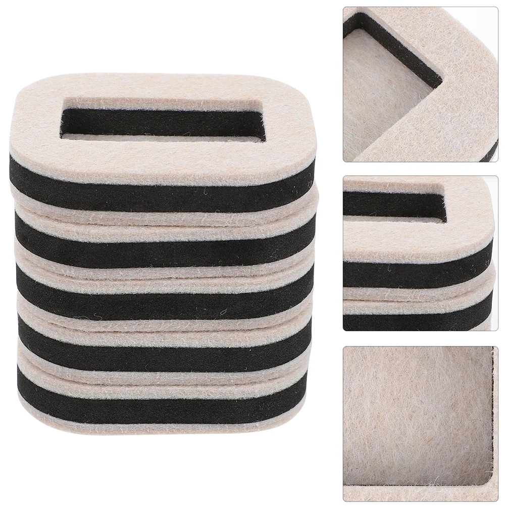 5 Pcs Roller Fixing Pad Pan Bead Instant Multigrid Pot Furniture Felt Pads Plug Office