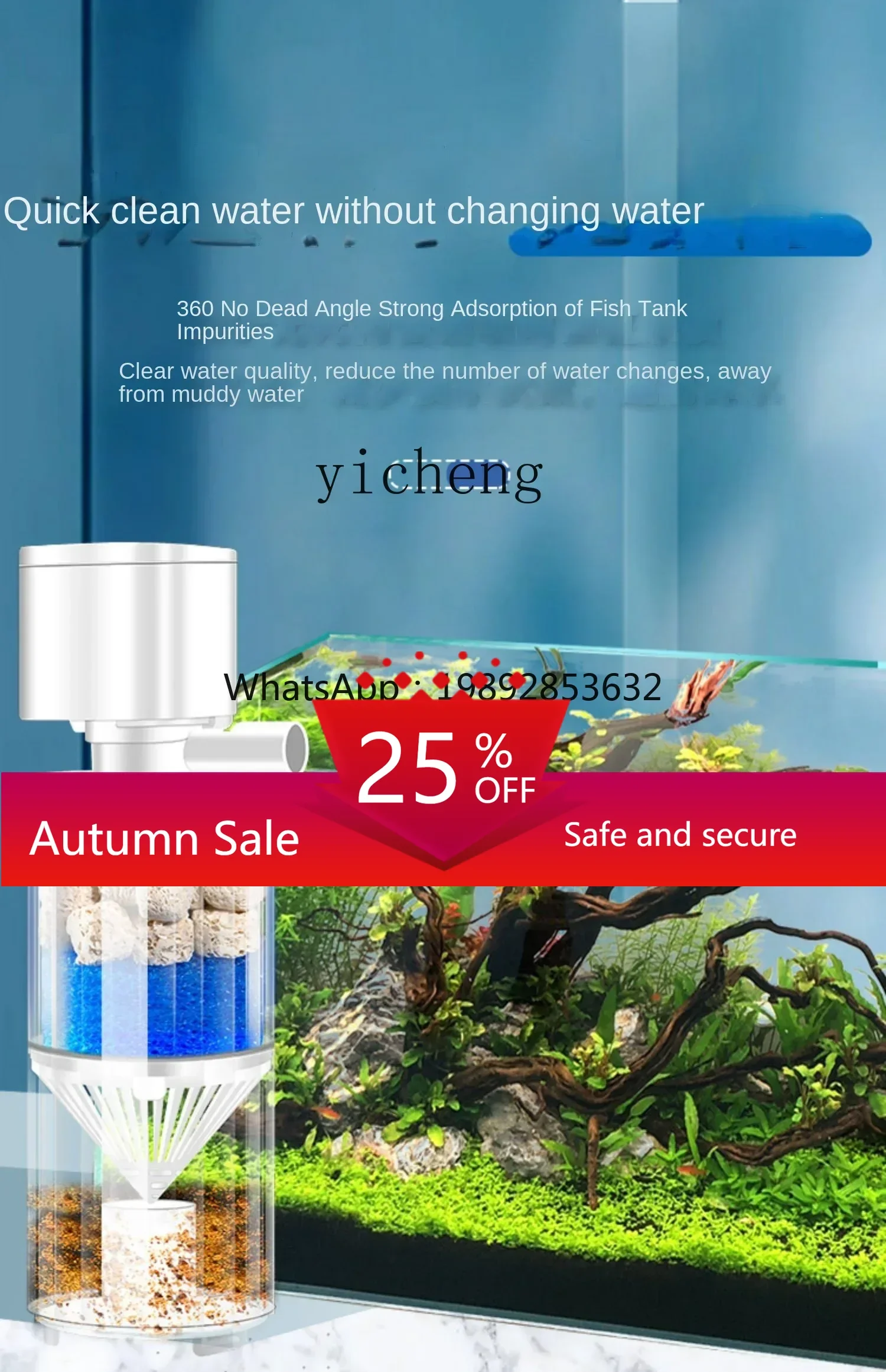 

fish tank filter circulating water pump oxygen pump system