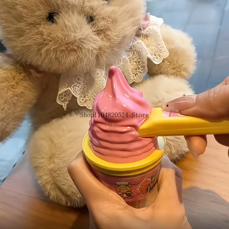 مجموعة ألعاب تغذية الآيس كريم والفراولة التفاعلية المبتكرة - هدية تعليمية للطعام في المطبخ للأطفال