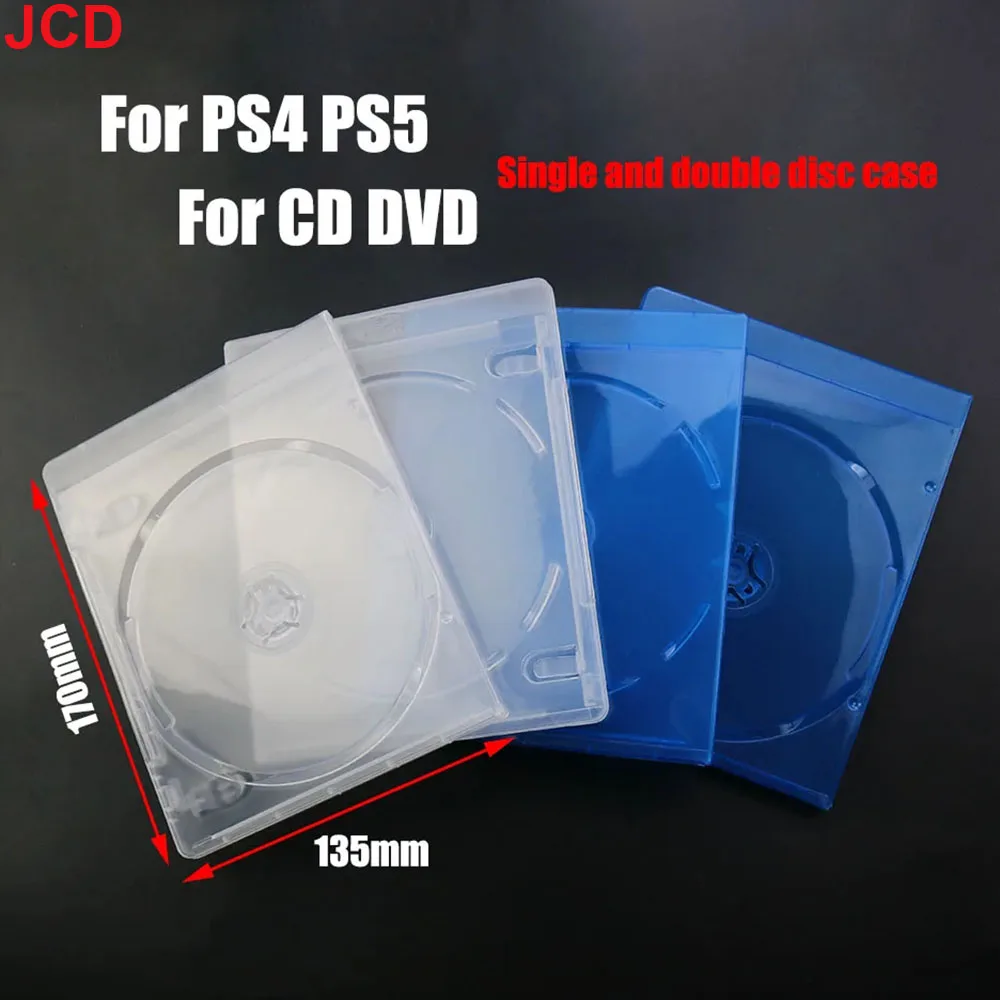 1pc High Quality Plastic CD Game Cover Protective Box For PS1 PS2 PS3 PS4 PS5 Xbox WII Game Disk Holder CD DVD Discs Storage Box