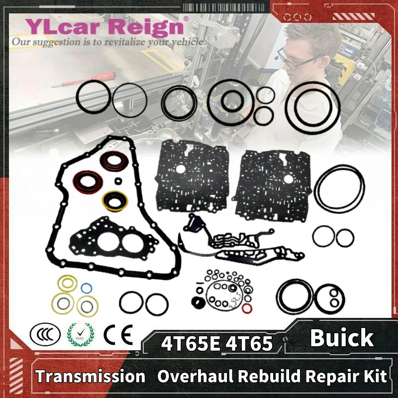 4T65E 4T65 Automatic Transmission Gearbox Overhaul Rebuild Repair Kit Seals Gasket Fit O-rings OHK for Buick GL8 VOLVO S80 XC90