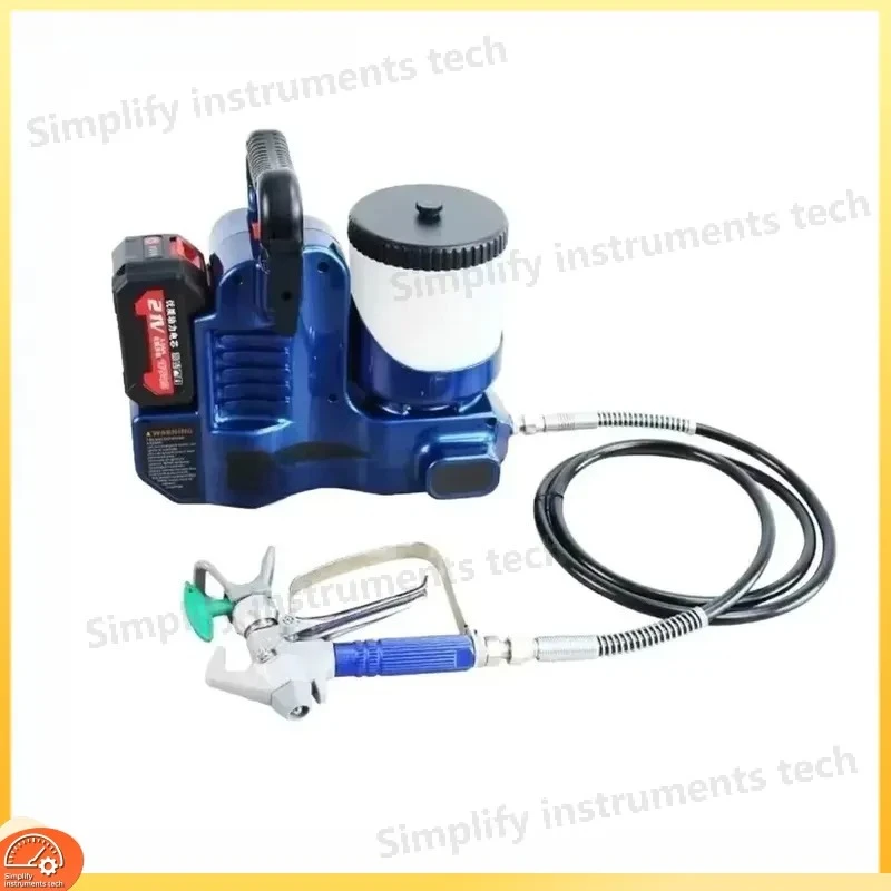 High Pressure Airless Paint Sprayer Rechargeable Lithium Battery Backpack Style Wall Ceiling Floor Spraying