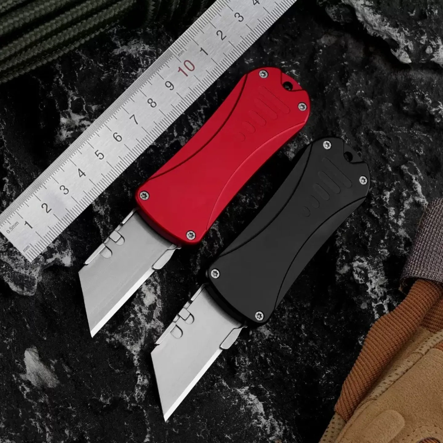 Aluminum Alloy Art Knife Home Office-Specific Anti-Shock Labor-Saving Leather Carpet Cutting Knife Multi-Function Craft Knives