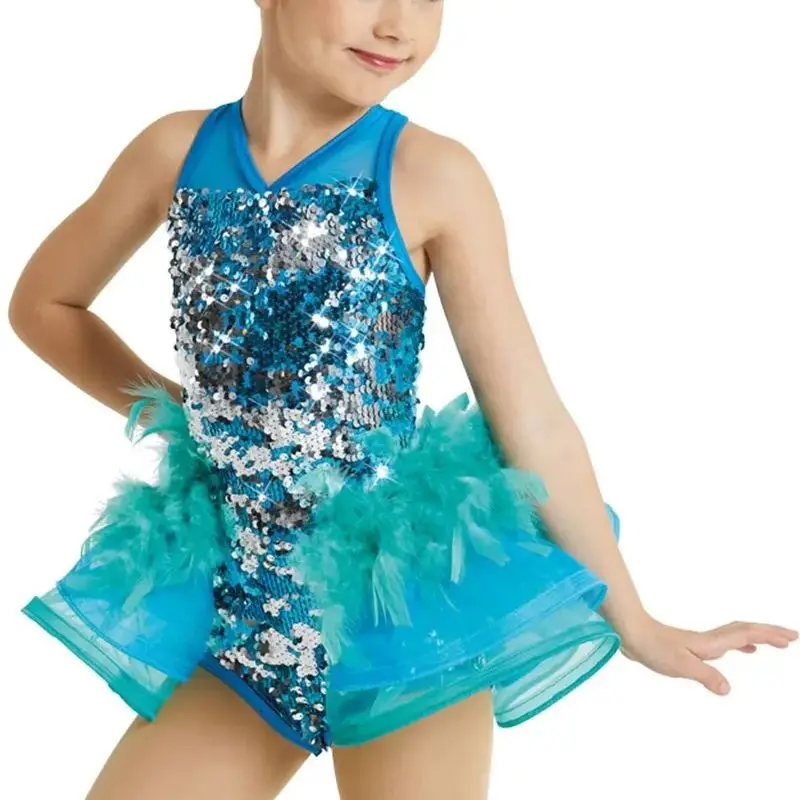 New dance costume professional jazz dance dress performance dress Lodysuit Latin dress