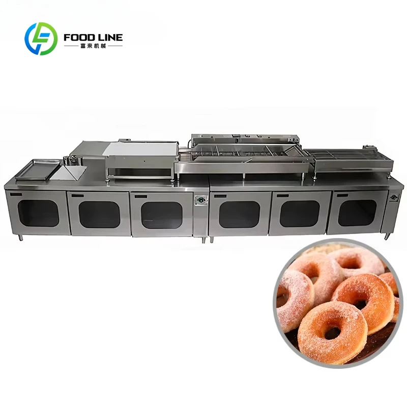 Customized Commercial Industrial Automatic Donut Maker Machine Frying Donut Production Tool