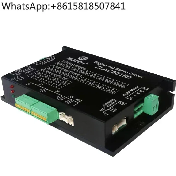 ZLTECH CE RoHS CANopen RS485 3-phase 24-48V Dual Channel 30A 500W mobile robot brushless DC servo motor amplifier driver