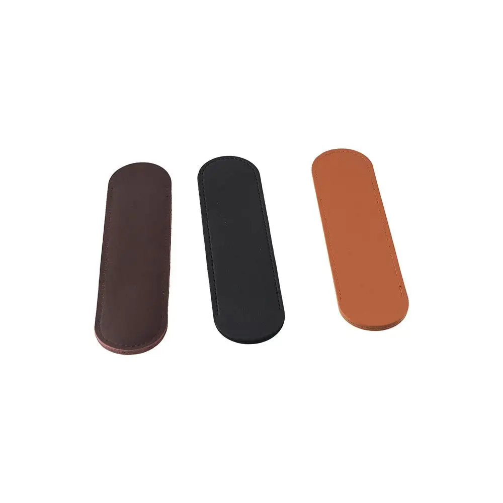 

Durable Portable Handmade Stationery Pen Storage Cover Office Cowhide Pen Case Leather Pen Holder Pen Protector Vintage Pen Bag