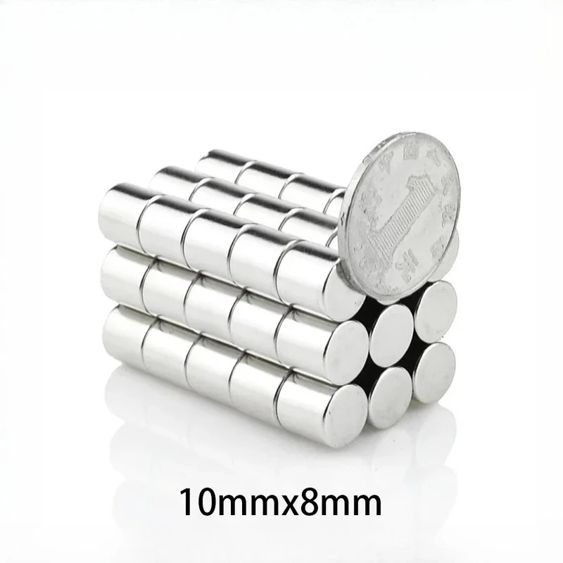 10x8mm Round Magnets Strong Powerful Magnetic 10x8mm For Fridge,DIY,Building,Scientific,Craft,Education 10*8
