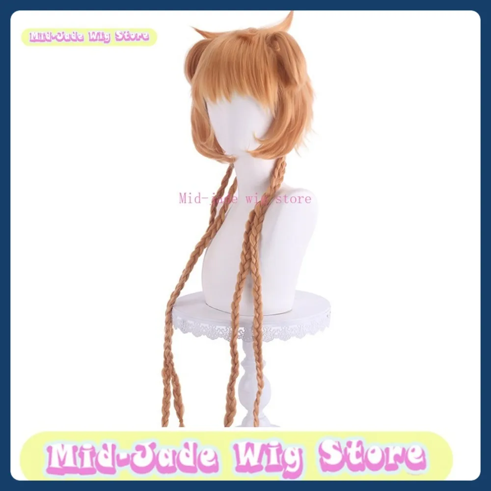 Tienda de pelucas de jade medio, peluca de Cosplay de Tokyo Cat Meow Meow Huang Buling, accesorios de disfraces de juegos de Anime, pelucas de juego de rol