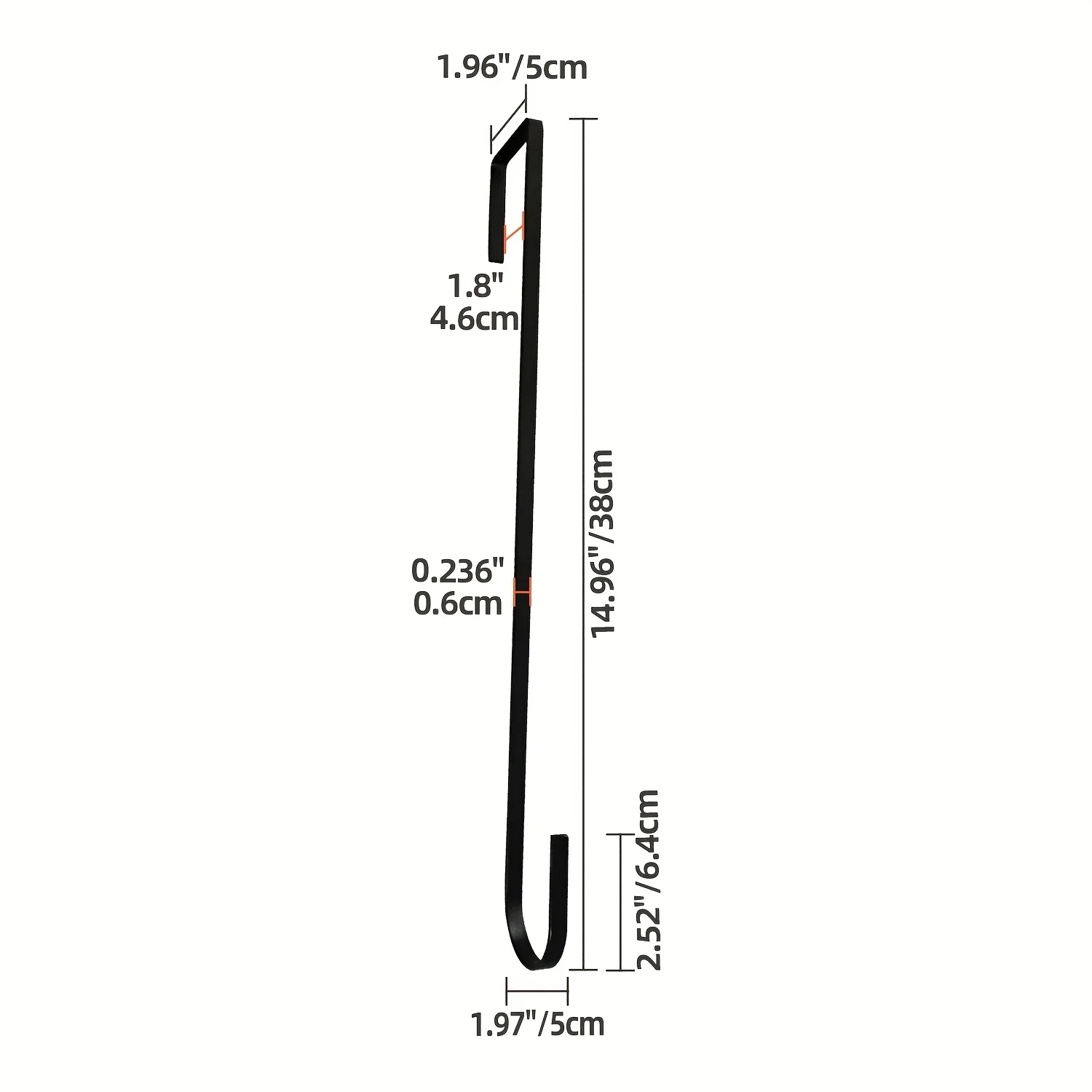 1pc Heavy-Duty Iron Over-the-Door Hooks Suitable for - Removable Door Mounted Hangers,Modern Decorative Hooks for Coats, Keys