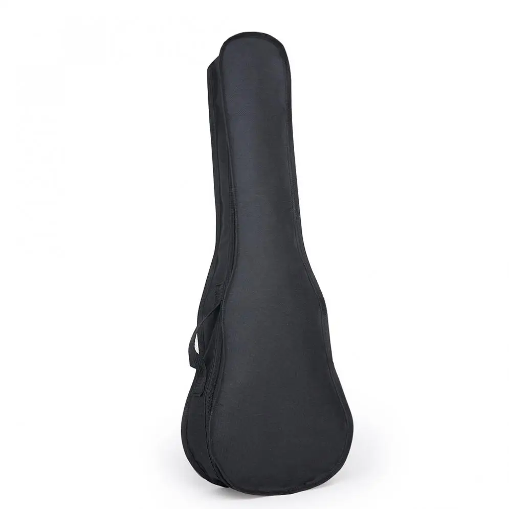 21 23 26 Inch Ukulele Gig Bag Case Waterproof Oxford Fabric Soft Concert Bag Black Portable Single Shoulder Ukelele Backpack