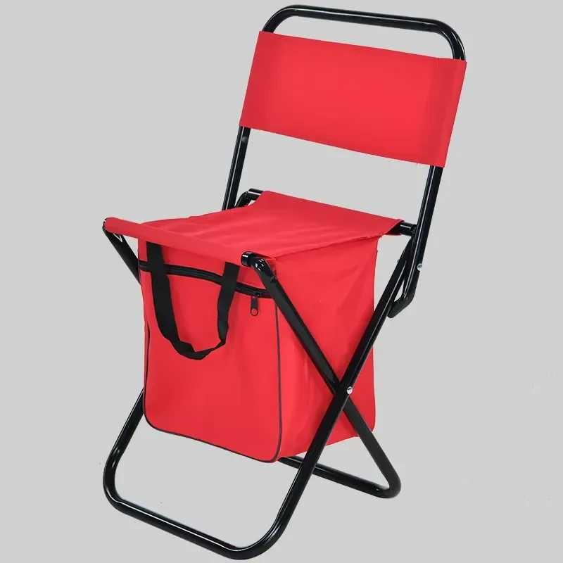 for Steel 600D Polyester Backpack Folding Portable Lightweight Durable Eco-Friendly Camping Fishing Chair Custom Beach Camp
