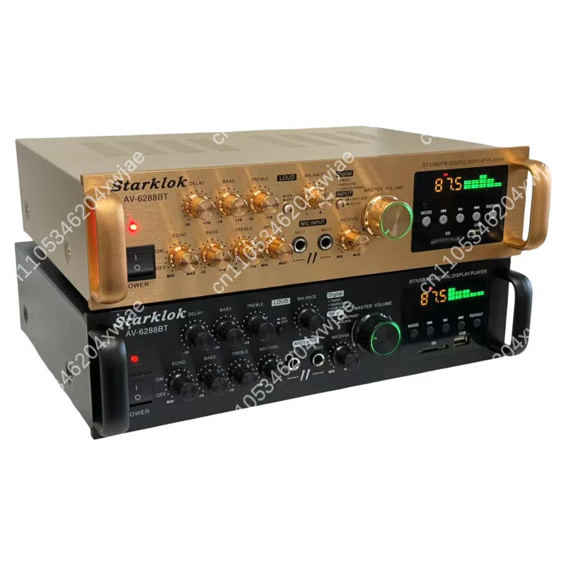 

Professional 5.1 Channel Bluetooth Power Amplifier with Karaoke Function and Remote Control