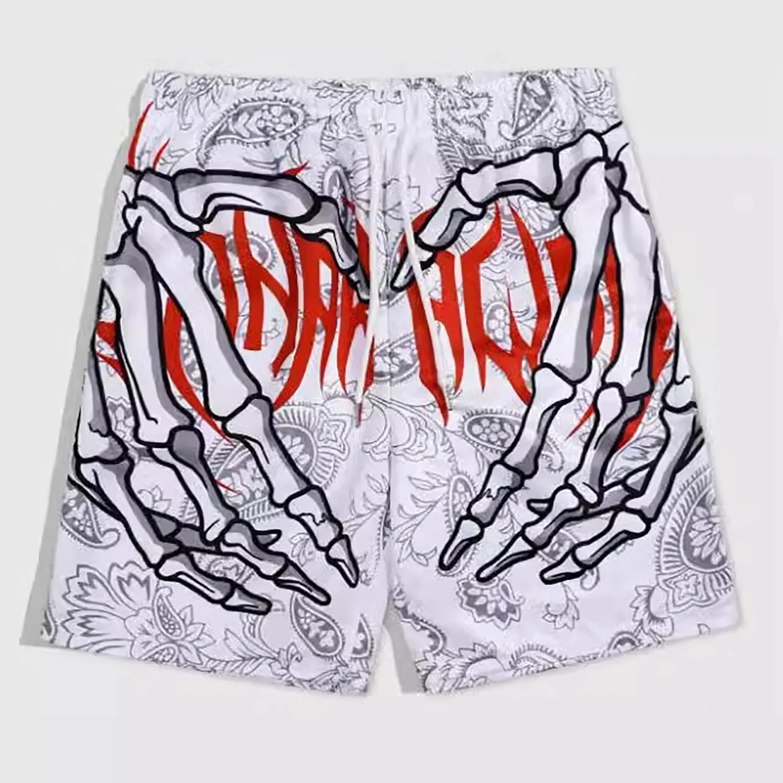 

Men’S Hiking Pants Men Swim Trunks Board Shorts Summer Beach Shorts With Hand Print For Men Summer Wearing Ropa Hombre