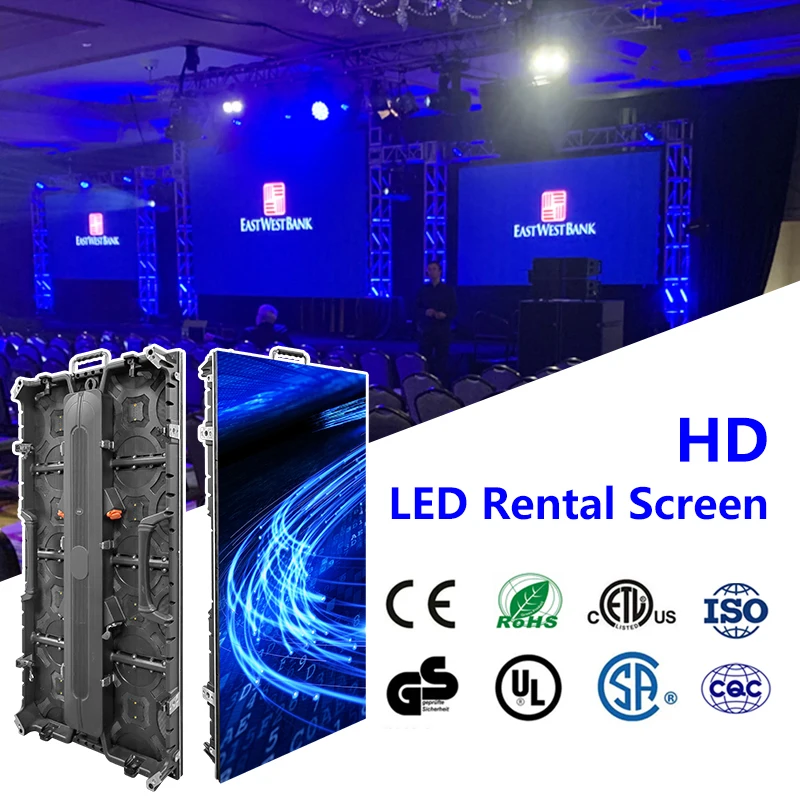 High Quality P2.6 P2.9 P3.9 P4.8 LED Video Display Screen for Indoor & Outdoor Events Video Wall Pantallas Led