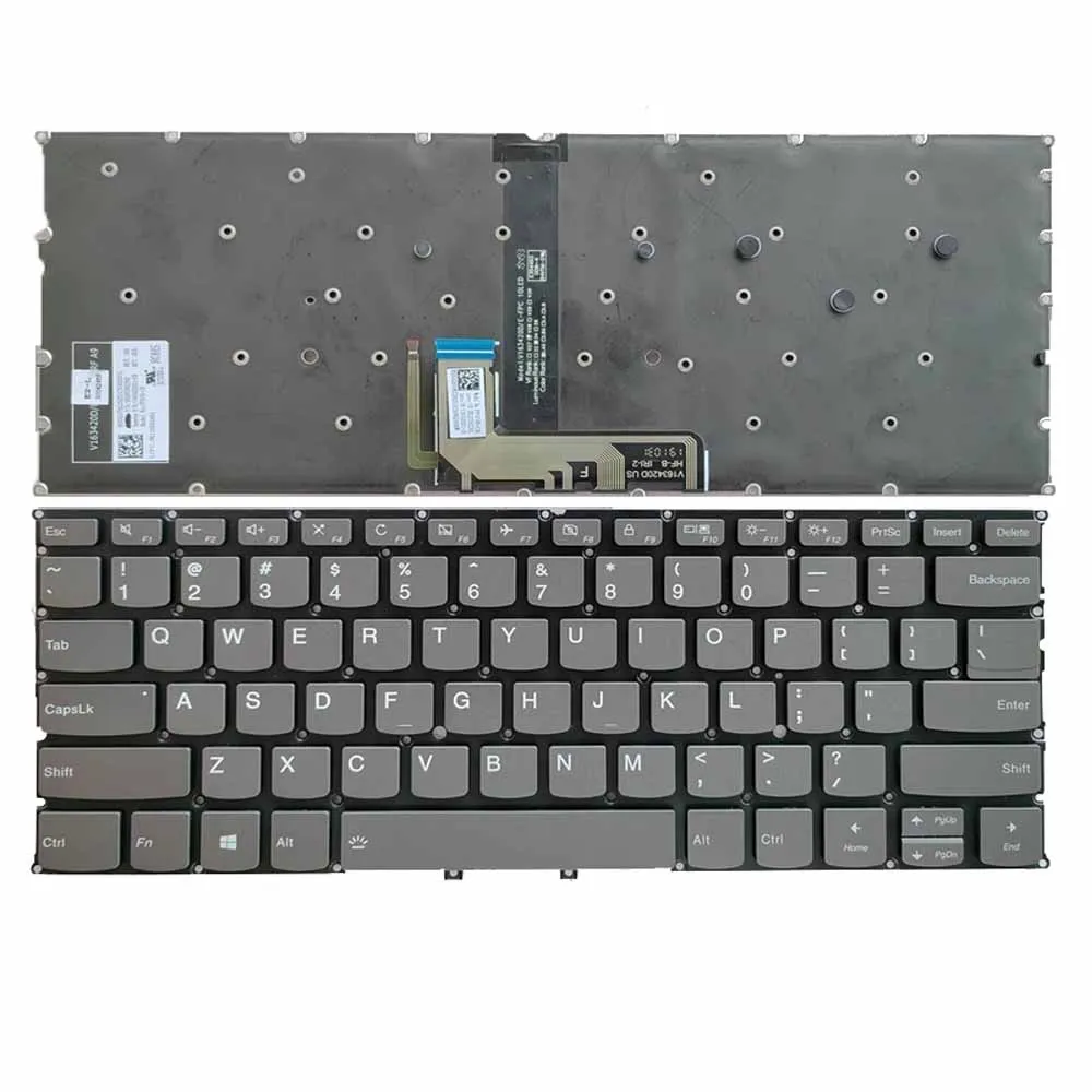 US Backlit Keyboard For LENOVO YOGA 940-14 C940-14 C940 14 C940-14iil Grey