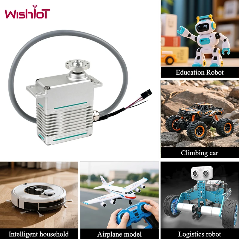 デジタルサーボ 220kg メタルギア コアレスモーター 200度角度制御可能 12V/24V サーボ DIY RCロボットカー 男の子 おもちゃ # T3 トライアド